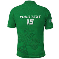 Ireland Rugby Custom Polo Shirt Celtics Shamrock - Wonder Print Shop