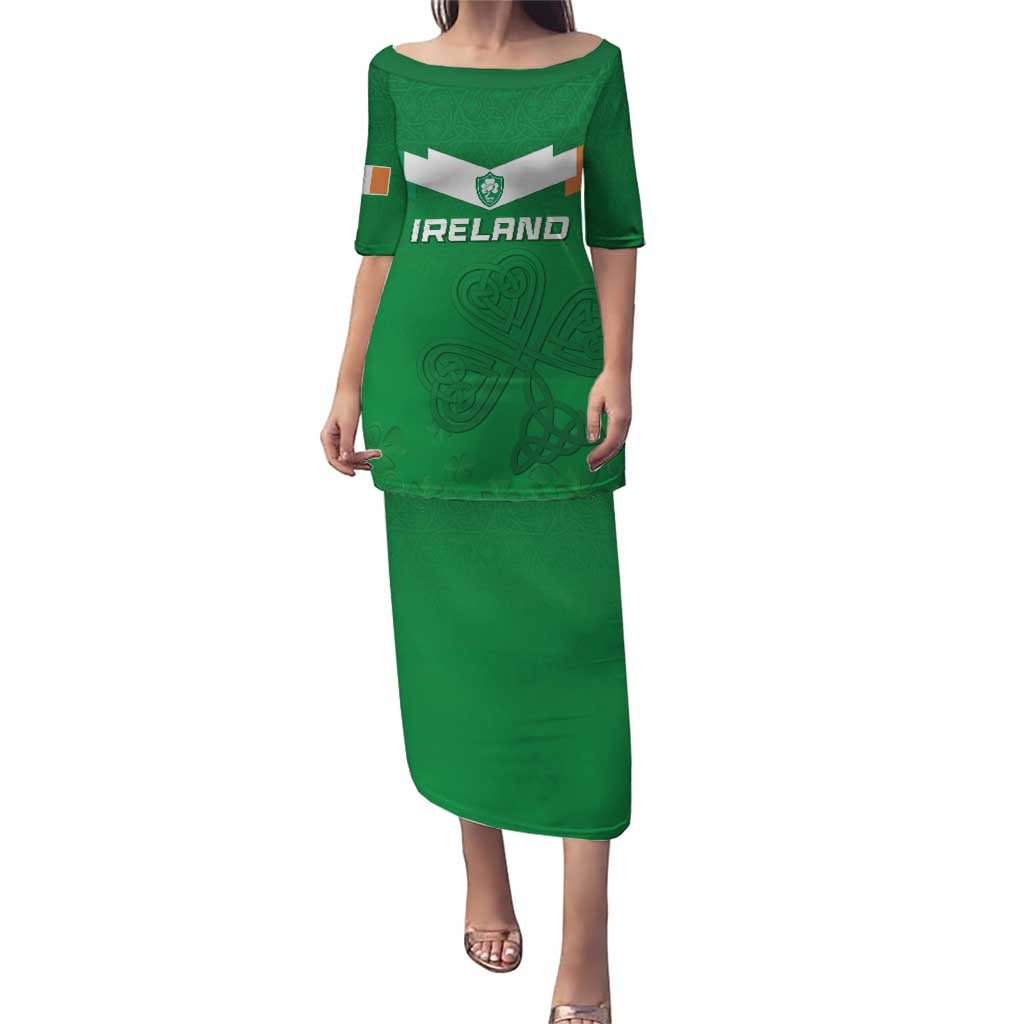 Ireland Rugby Custom Puletasi Celtics Shamrock - Wonder Print Shop