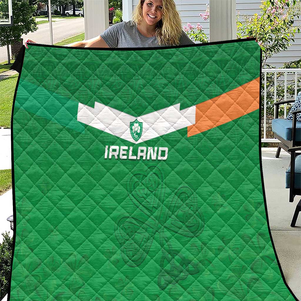 Ireland Rugby Quilt Celtics Shamrock - Wonder Print Shop