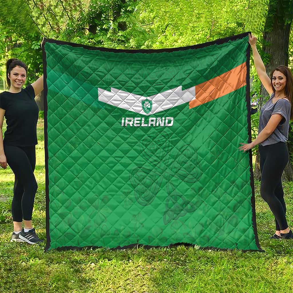 Ireland Rugby Quilt Celtics Shamrock - Wonder Print Shop