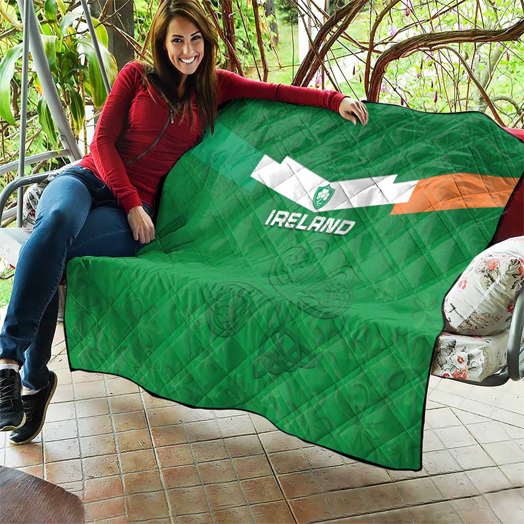 Ireland Rugby Quilt Celtics Shamrock - Wonder Print Shop