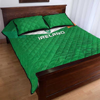 Ireland Rugby Quilt Bed Set Celtics Shamrock - Wonder Print Shop