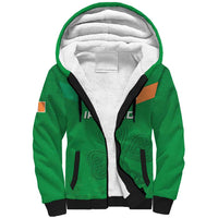Ireland Rugby Custom Sherpa Hoodie Celtics Shamrock - Wonder Print Shop