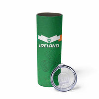 Ireland Rugby Custom Skinny Tumbler Celtics Shamrock - Wonder Print Shop