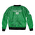 Ireland Rugby Custom Sleeve Zip Bomber Jacket Celtics Shamrock - Wonder Print Shop