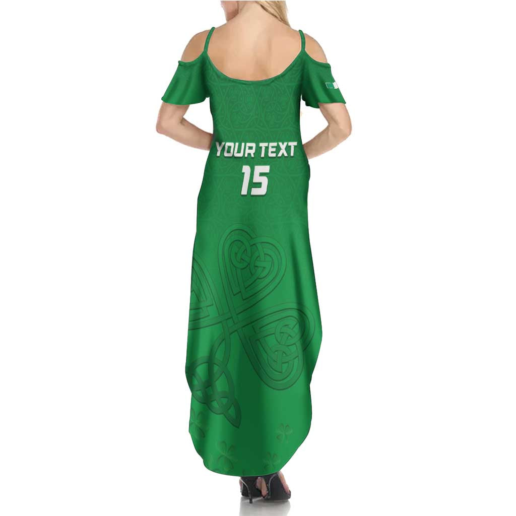 Ireland Rugby Custom Summer Maxi Dress Celtics Shamrock - Wonder Print Shop
