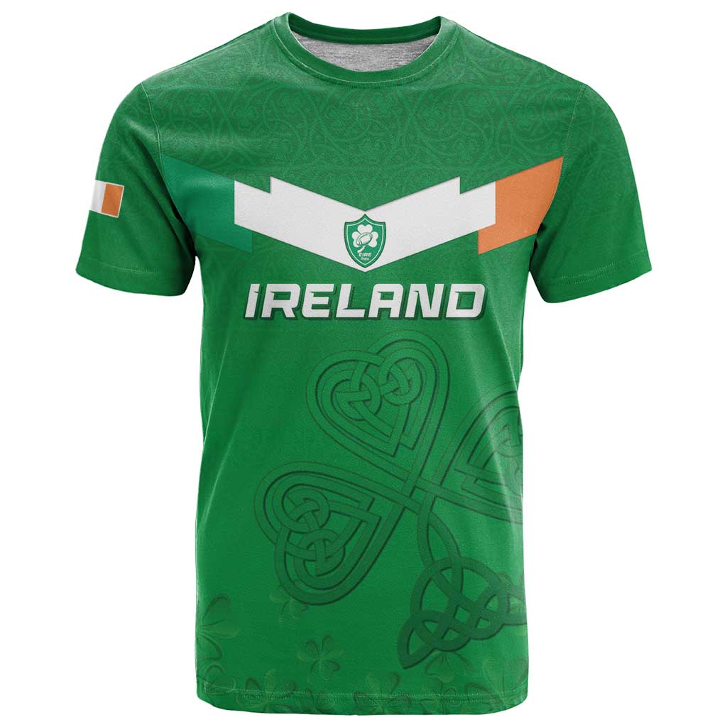 Ireland Rugby Custom T Shirt Celtics Shamrock - Wonder Print Shop