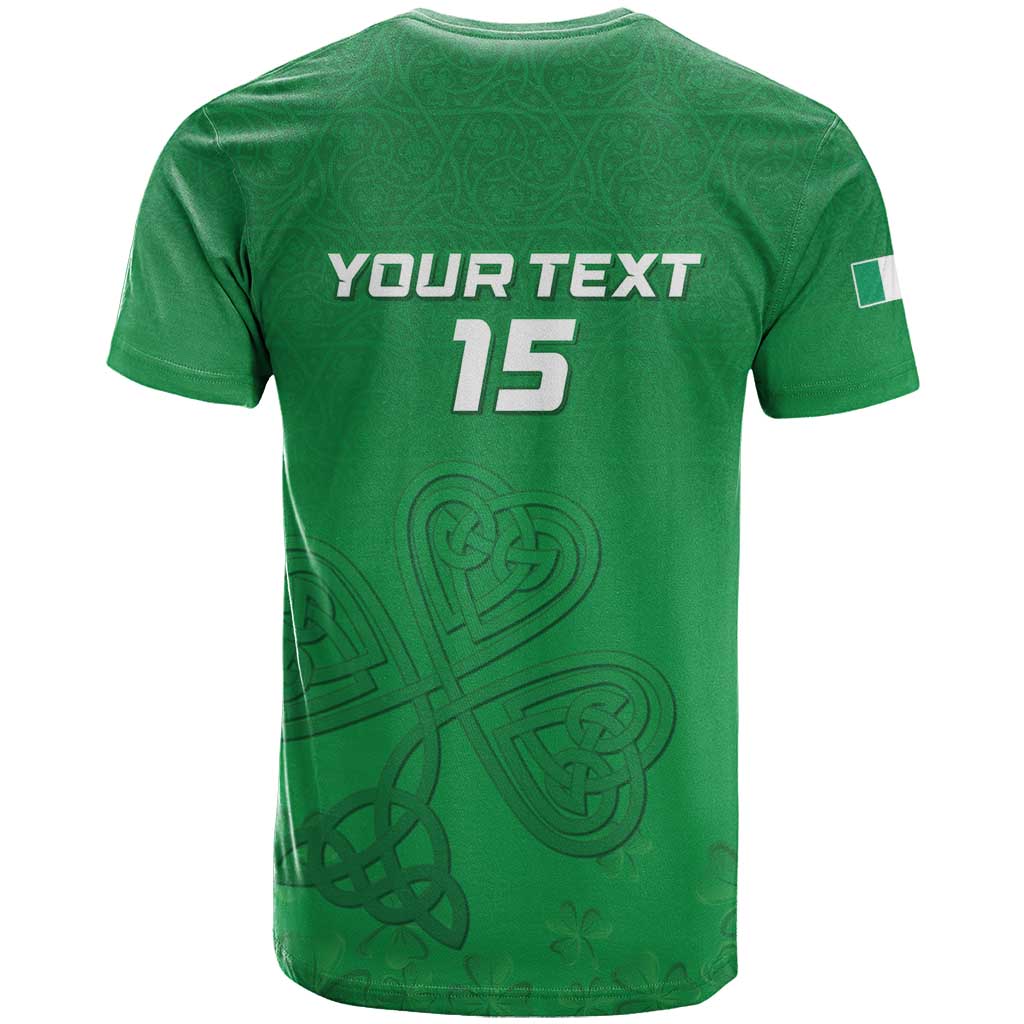 Ireland Rugby Custom T Shirt Celtics Shamrock - Wonder Print Shop