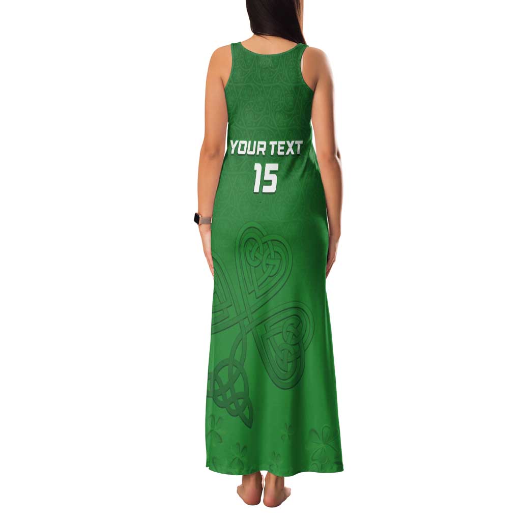 Ireland Rugby Custom Tank Maxi Dress Celtics Shamrock - Wonder Print Shop