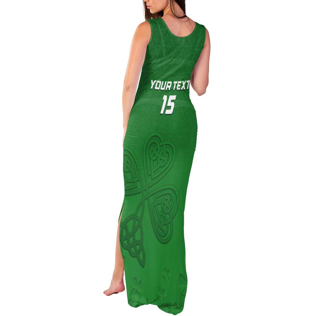 Ireland Rugby Custom Tank Maxi Dress Celtics Shamrock - Wonder Print Shop