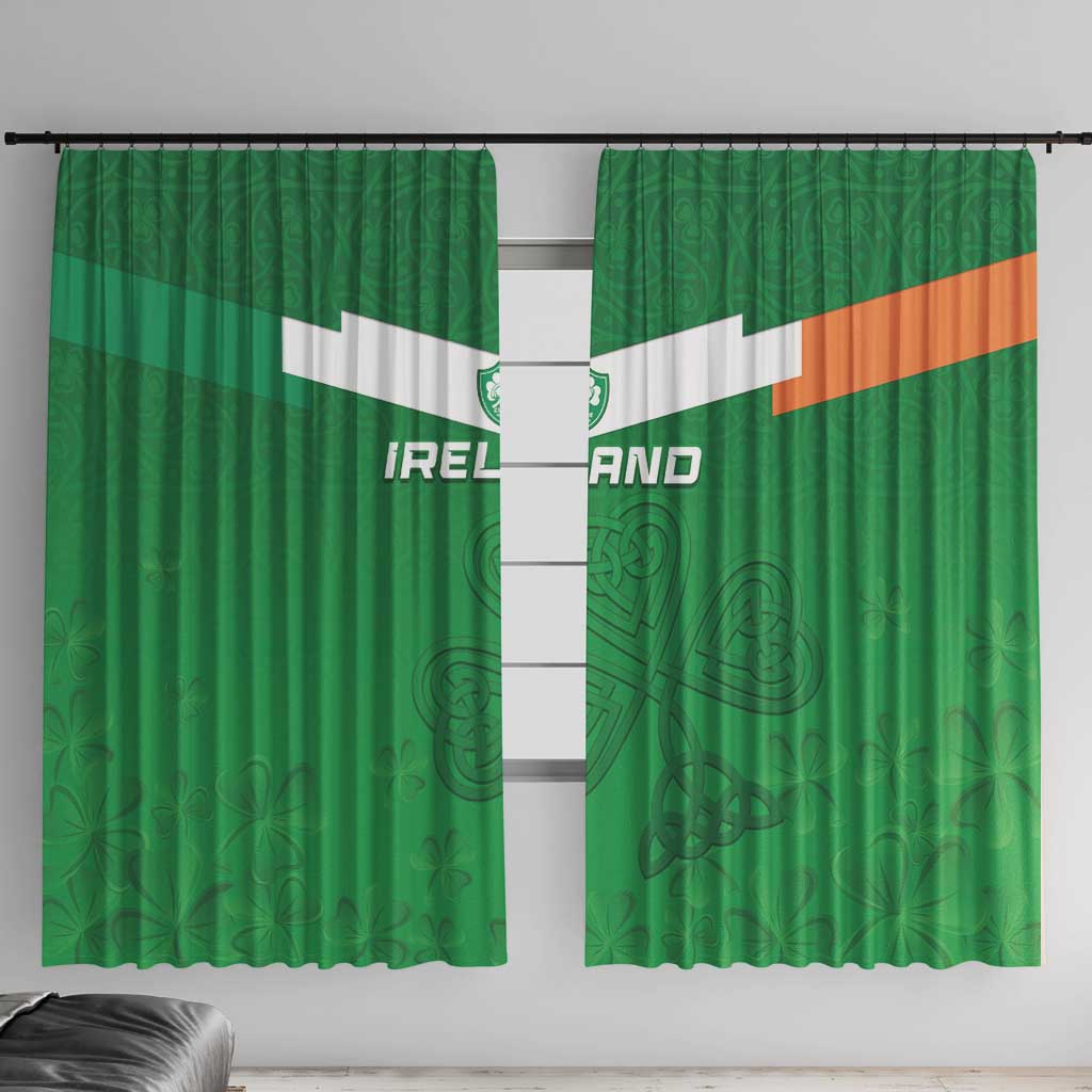 Ireland Rugby Window Curtain Celtics Shamrock - Wonder Print Shop