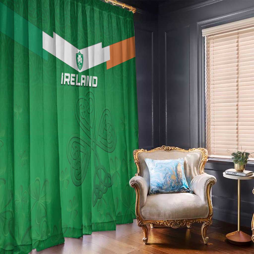 Ireland Rugby Window Curtain Celtics Shamrock - Wonder Print Shop