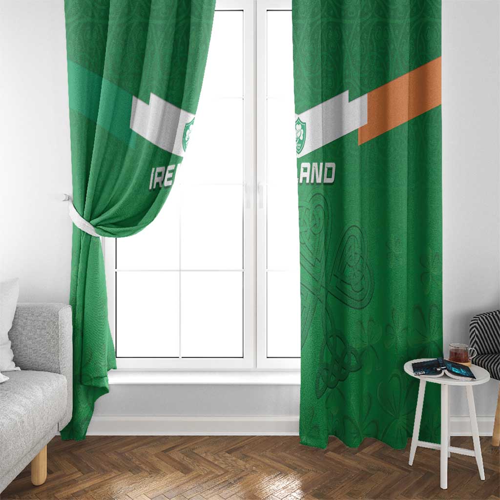 Ireland Rugby Window Curtain Celtics Shamrock - Wonder Print Shop
