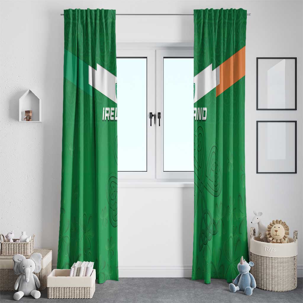 Ireland Rugby Window Curtain Celtics Shamrock - Wonder Print Shop