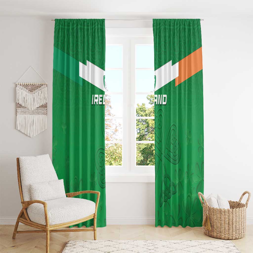Ireland Rugby Window Curtain Celtics Shamrock - Wonder Print Shop