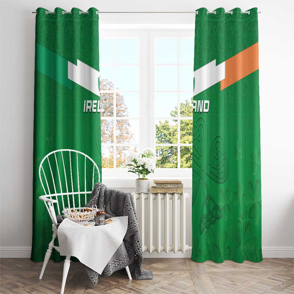 Ireland Rugby Window Curtain Celtics Shamrock - Wonder Print Shop