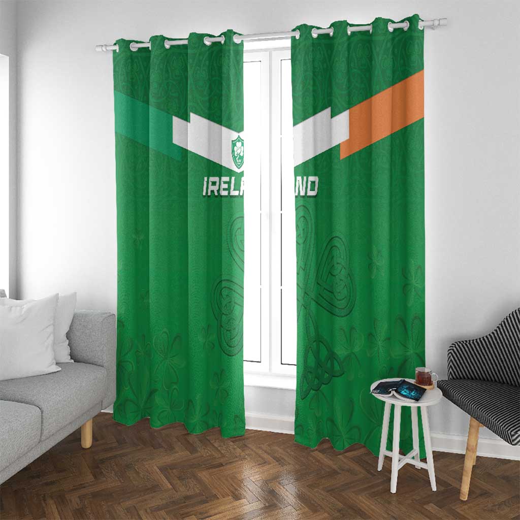 Ireland Rugby Window Curtain Celtics Shamrock - Wonder Print Shop