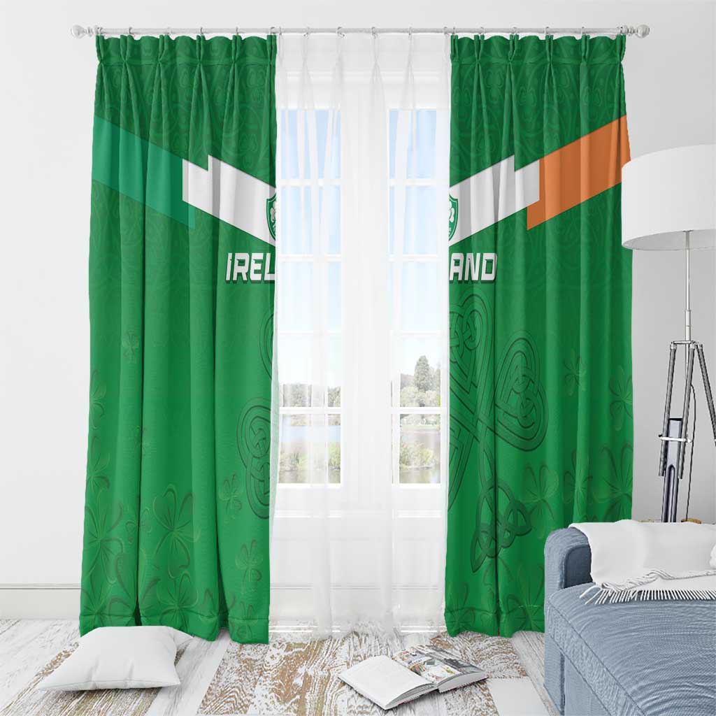 Ireland Rugby Window Curtain Celtics Shamrock - Wonder Print Shop