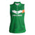 Ireland Rugby Custom Women Sleeveless Polo Shirt Celtics Shamrock - Wonder Print Shop