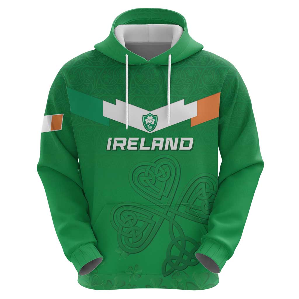Ireland Rugby Custom Zip Hoodie Celtics Shamrock - Wonder Print Shop
