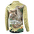 Pura Vida Costa Rica Sloth Button Sweatshirt Tropical Flowers Vintage Color - Wonder Print Shop