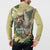 Pura Vida Costa Rica Sloth Button Sweatshirt Tropical Flowers Vintage Color - Wonder Print Shop