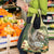 Pura Vida Costa Rica Sloth Grocery Bag Tropical Flowers Vintage Color
