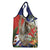 Pura Vida Costa Rica Sloth Grocery Bag Tropical Flowers Flag Color