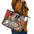 Pura Vida Costa Rica Sloth Leather Tote Bag Tropical Flowers Flag Color - Wonder Print Shop
