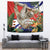Pura Vida Costa Rica Sloth Tapestry Tropical Flowers Flag Color - Wonder Print Shop