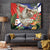 Pura Vida Costa Rica Sloth Tapestry Tropical Flowers Flag Color - Wonder Print Shop