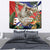 Pura Vida Costa Rica Sloth Tapestry Tropical Flowers Flag Color - Wonder Print Shop