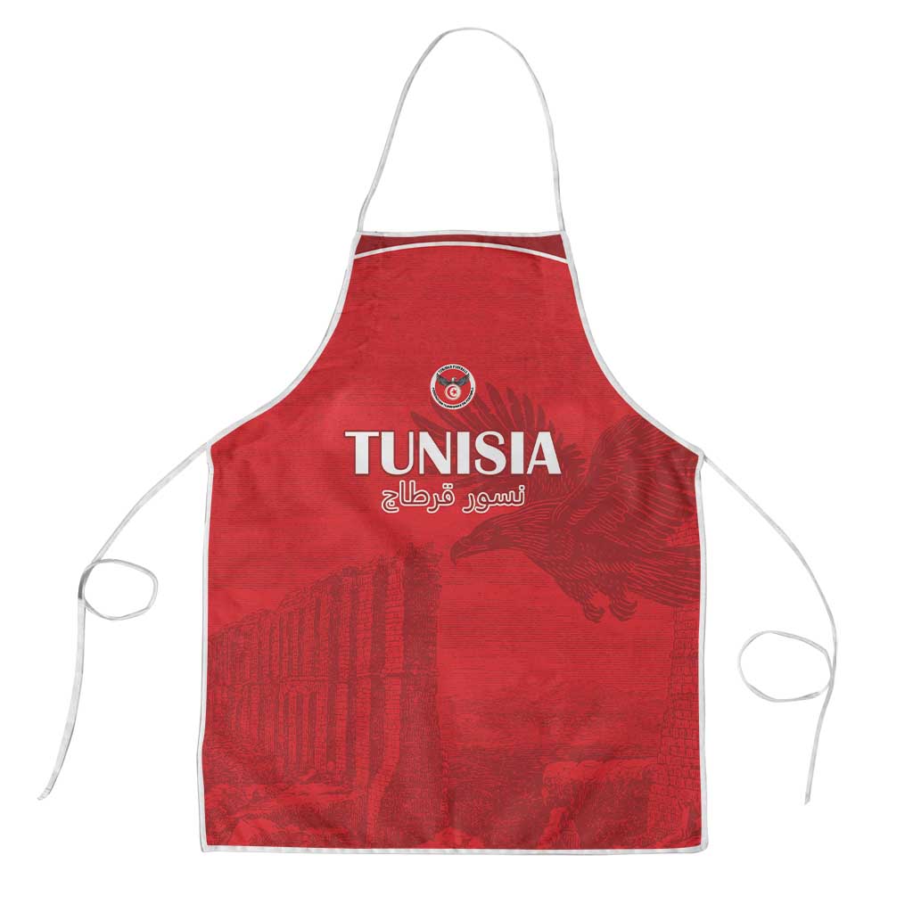 Tunisia Football Apron Red Eagles of Carthage - Wonder Print Shop
