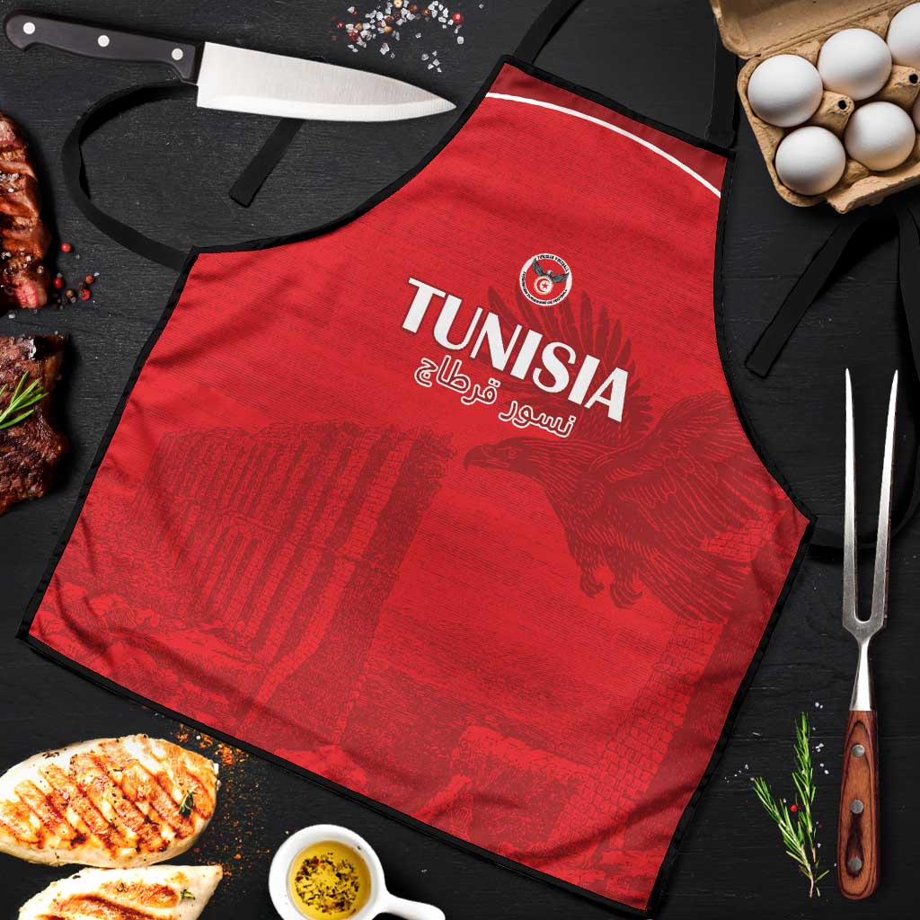 Tunisia Football Apron Red Eagles of Carthage - Wonder Print Shop
