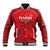 Custom Tunisia Football Baseball Jacket Red Eagles of Carthage - Wonder Print Shop