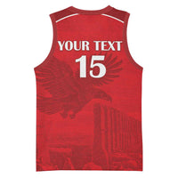 Custom Tunisia Football Basketball Jersey Red Eagles of Carthage - Wonder Print Shop