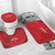 Tunisia Football Bathroom Set Red Eagles of Carthage - Wonder Print Shop