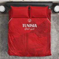Tunisia Football Bedding Set Red Eagles of Carthage - Wonder Print Shop