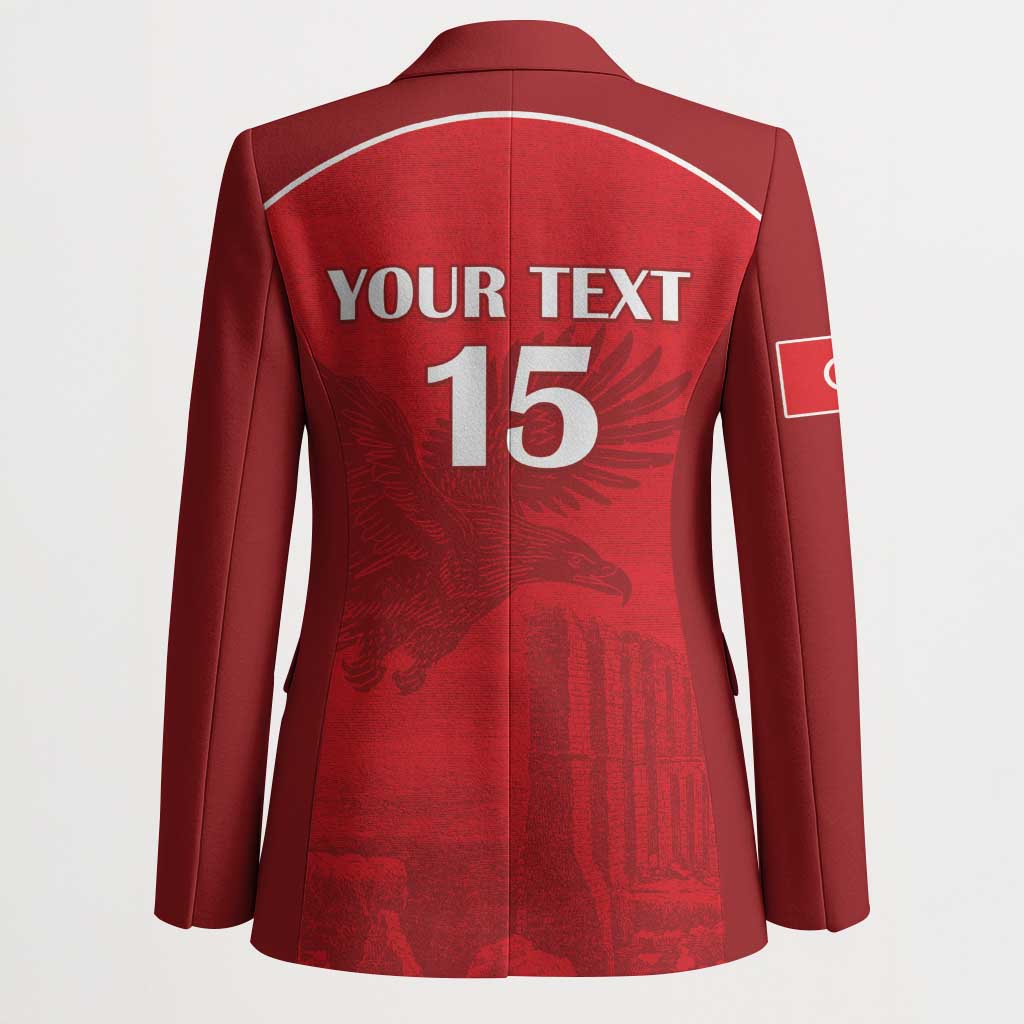 Custom Tunisia Football Blazer Red Eagles of Carthage - Wonder Print Shop