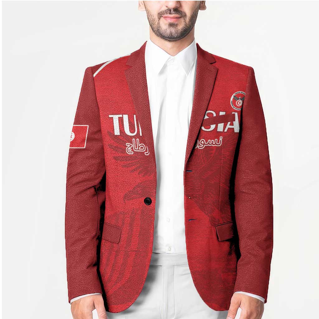 Custom Tunisia Football Blazer Red Eagles of Carthage - Wonder Print Shop