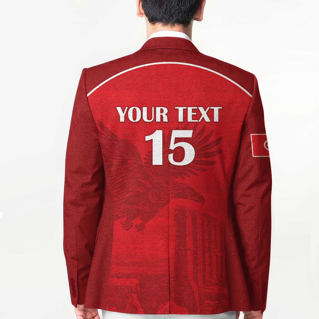 Custom Tunisia Football Blazer Red Eagles of Carthage - Wonder Print Shop
