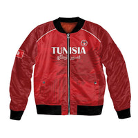 Custom Tunisia Football Bomber Jacket Red Eagles of Carthage - Wonder Print Shop