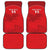 Custom Tunisia Football Car Mats Red Eagles of Carthage - Wonder Print Shop
