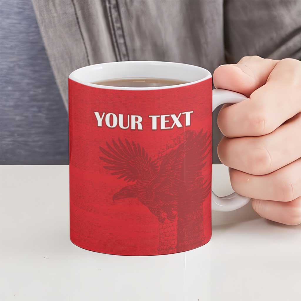 Custom Tunisia Football Ceramic Mug Red Eagles of Carthage - Wonder Print Shop