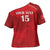 Custom Tunisia Football Cross Shoulder Shirt Red Eagles of Carthage - Wonder Print Shop