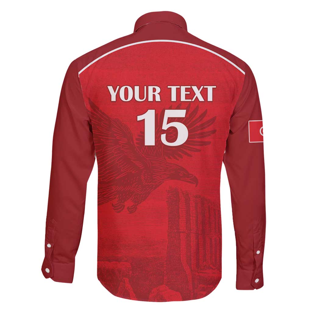 Custom Tunisia Football Family Matching Mermaid Dress and Hawaiian Shirt Red Eagles of Carthage - Wonder Print Shop