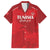 Custom Tunisia Football Family Matching Off The Shoulder Long Sleeve Dress and Hawaiian Shirt Red Eagles of Carthage - Wonder Print Shop