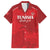 Custom Tunisia Football Family Matching Off Shoulder Short Dress and Hawaiian Shirt Red Eagles of Carthage - Wonder Print Shop
