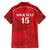 Custom Tunisia Football Family Matching Off Shoulder Short Dress and Hawaiian Shirt Red Eagles of Carthage - Wonder Print Shop