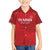 Custom Tunisia Football Family Matching Off Shoulder Short Dress and Hawaiian Shirt Red Eagles of Carthage - Wonder Print Shop